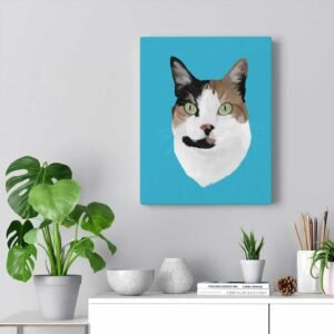 custom pet canvas portraits