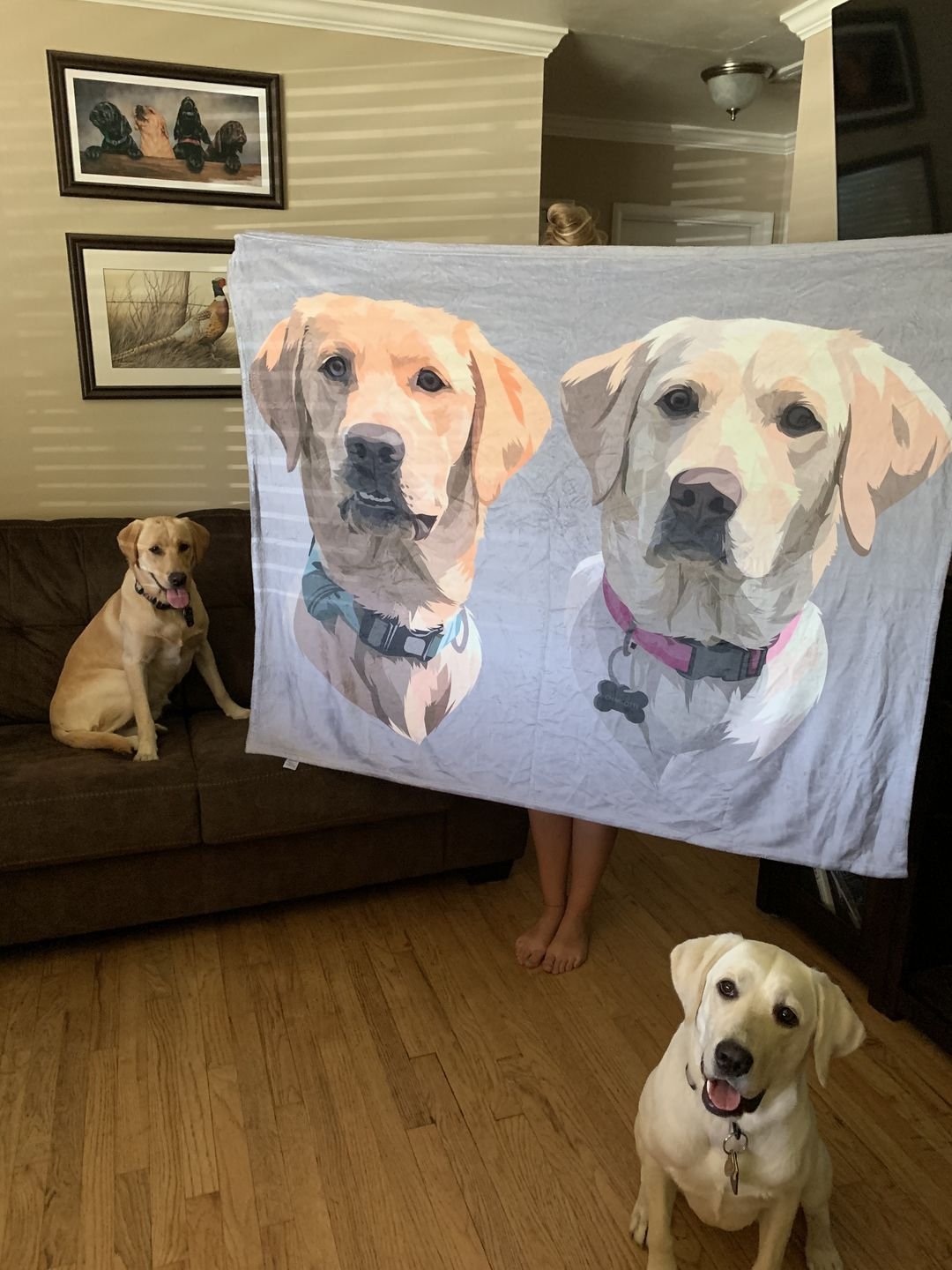 Personalised fleece blanket australia PrintsPet