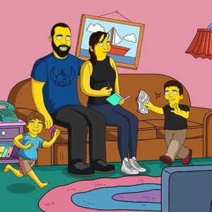 personalized simpsons family portrait australia